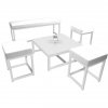 Ensemble lounge Kubo Blanc