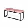 Banc Kubo Noir assise Rose