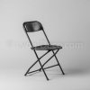 Chaise pliante noire pour conférence