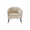 location Fauteuil Velours Beige