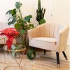 Location Fauteuil Kanao Beige Velours