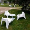 Fauteuil design blanc