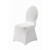 Housse chaise lycra blanche