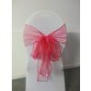 Noeud de chaise organza fushia