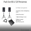 Location Pack Son 80 à 120 personnes