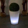 Pot de fleur lumineux blanc H50.5