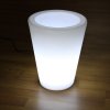 Pot de fleur lumineux blanc H 50