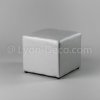 Location Pouf carré Argent 40 cm