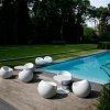 Location pouf ball blanc