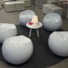 Location Pouf Ball Blanc