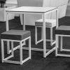 Location Pouf Kubo Blanc