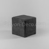 Pouf pvc carré noir