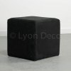 Location Pouf Velours Noir